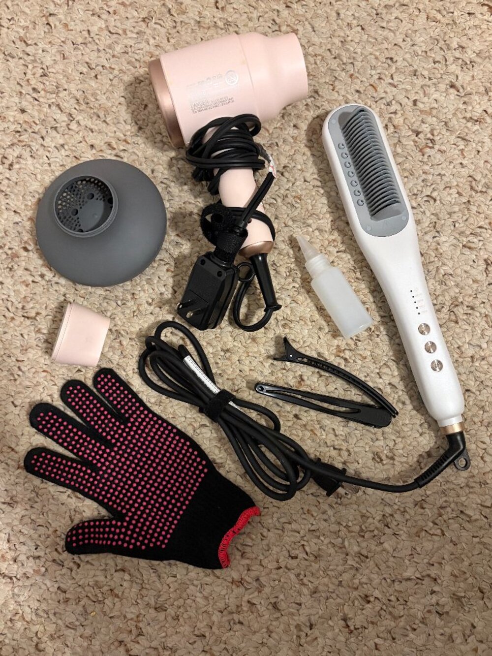 Wavytalk Bundle- Wavytalk Pro Steam Hair Straightener Brush and Hair Dryer